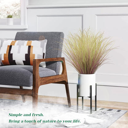 100Pcs Artificial Grass Plants, Faux Shrubs Wheat Grass, Artificial Tall Grasses Fake Plants for Outdoor Decor,Artificial Greenery Stems Weed for Room Indoor Home Decor（Light Purple）