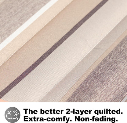 Double Quilted Fabric Tree Hammock with Spreader Bar, 14ft Hammocks 2 Person for Outside, Fits 12ft -14ft Hammock Stand, Pillow & Side Pockets & Carabiners, Max 475 lbs Capacity (Peace Dove)