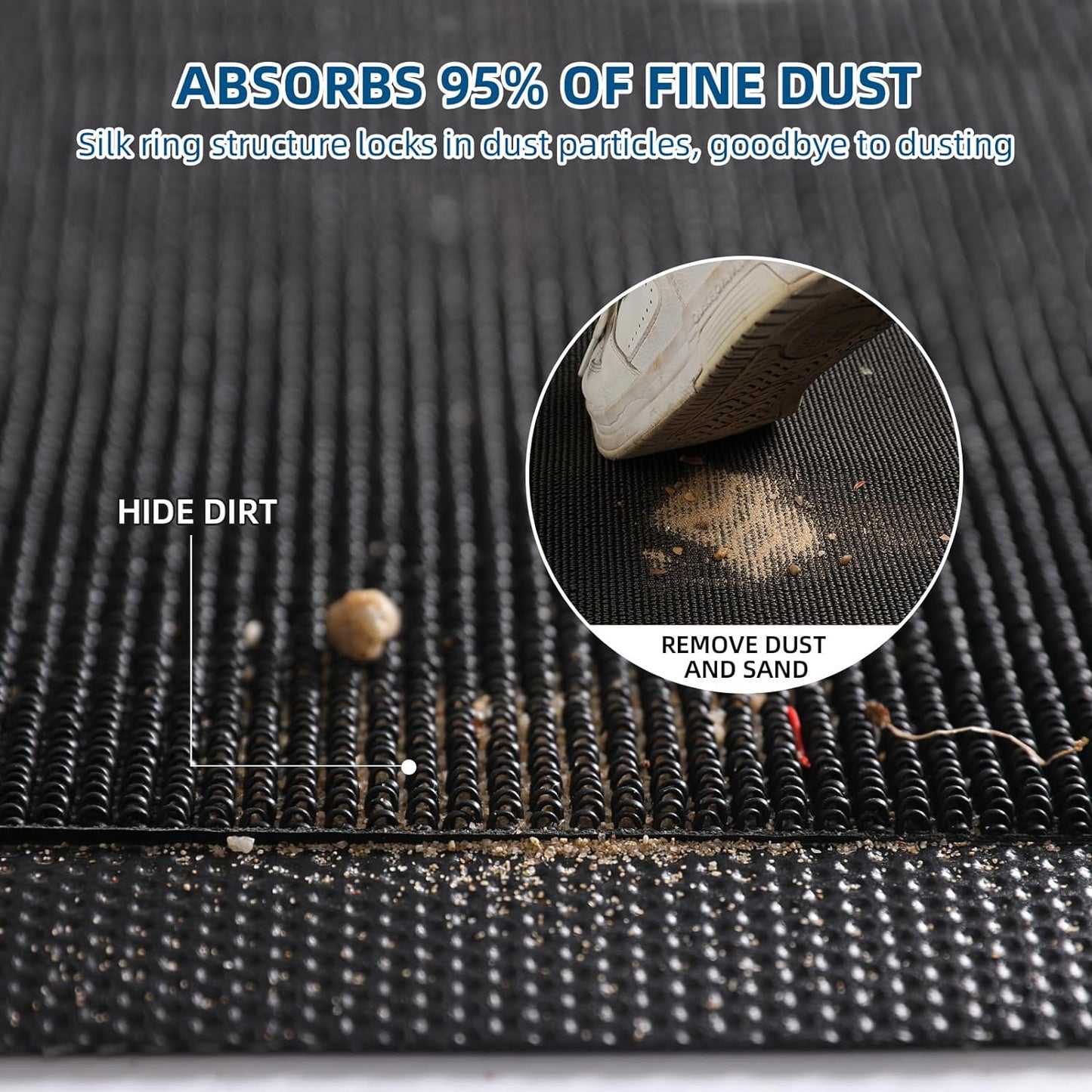 Custom Area Rug Floor Entryway Door Mat Welcome Carpet for Business Home Indoor/Outdoor Non Slip Washable Durable