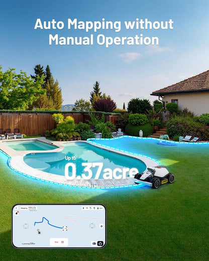 LUBA mini AWD 1500 Robot Lawn Mower with 4G for 0.37 Acre, All-Wheel-Drive for 80% Slope, No Perimeter Wire, UltraSense AI Vision+RTK Auto-Mapping, Cutting Height 0.8"-2.6"