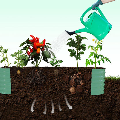 Galvanized Raised Garden Bed with 96" Tall Vertical Arch Trellis – Expandable Rust-Resistant Planter Box for Outdoor Plants, Flowers, Herbs & Vines – Includes Plant Clips, Drainage Netting,Green