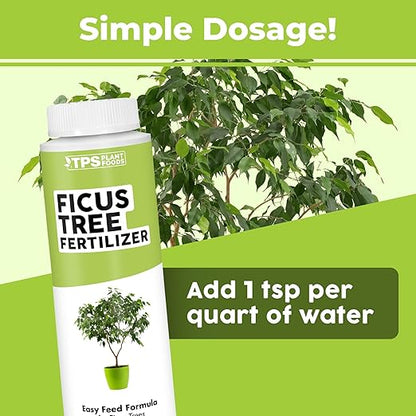 TPS NUTRIENTS Ficus Tree Fertilizer for All Ficus, Fig and Moraceae Plants, Liquid Plant Food 8 oz (250mL)