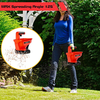 Rozlchar Power Spreader Compatible for Milwaukee 18V Battery, Seed Spreader for Year-Round, Covers Up to 5,000 sq. ft.(Tool Only, No Battery)