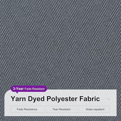 PURPLE LEAF 9 Feet Patio Umbrella Outdoor Cantilever Square Umbrella Aluminum Offset Umbrella with 360-degree Rotation for Garden Deck Pool Patio, Grey