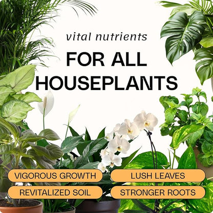 Flourish Plant Organic All-Purpose Plant Food + Organic Houseplant Soil Plant Revive Bundle
