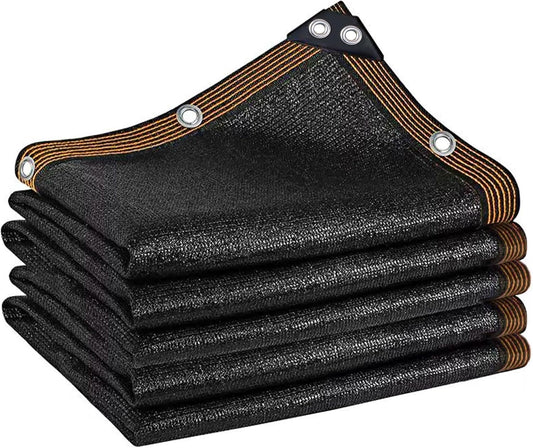 winemana Black Shade Cloth 50%, 6.6x20 FT Mesh Tarp - Garden Shade for Greenhouse, Patio, Vegetables, Plants Cover and Chicken Coops, Sun Shade Net for Outdoor Protection with Reinforced Grommets