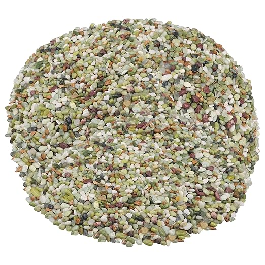 Landscaping Pebbles River Rocks Decorative Ornamental Pebbles Garden Landscaping Stones Gravel Filler for Home Decoration Flower Bed Fish Tank Plants Vases Succulents (1, Green, 10 Pounds)