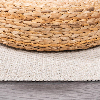 CAMILSON Easy Jute Rug 2x3, Indoor Outdoor Off-White Farmhouse Area Rugs for Living Room and Kitchen Rug, Solid Woven Design, Easy-Cleaning, Washable Outside Carpet Alfombras (2 x 3)