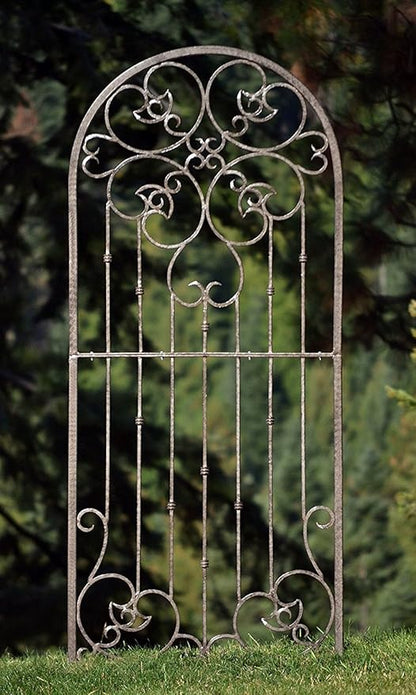H Potter Garden Trellis for Climbing Plants Metal Wrought Iron Outdoor Wall Panel for Vines Flowers