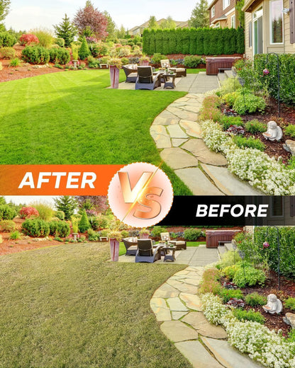 Lawn Aerator Tool, Lawn with 15 Iron Spikes, Automatic Leaf and Dirt Cleaning with Spring-Loaded Design, Metal Manual Aerator for Loosening Soil Aerating Patio, Yard, Garden Black