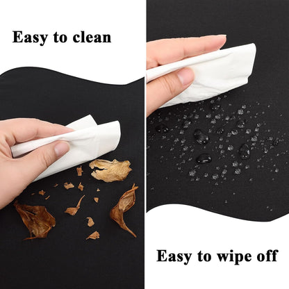 Outdoor Chair Cushions Set of 2, Waterproof Foam Patio Seat Cushions with Ties for Garden Sofa & Dining Furniture, 3-Year Color Fastness, 18x18x3 Inch, Black