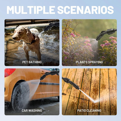 Litheli 20V Cordless Garden Sprayer, 1.3 Gallon/4.75L Pump Sprayer, Intelligent Pump Pressure Control, 2 Spray Modes for Spraying Plants, Garden Watering, with 2.0Ah Battery Included