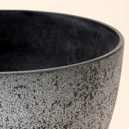 LA JOLIE MUSE 14.2/11.3/8.6 Inch Planters,Set of 3 Indoor/Outdoor Round Planters,Grey Tree Planters,Plant Container with Drain Holes,Flower Pots for Patio and Deck