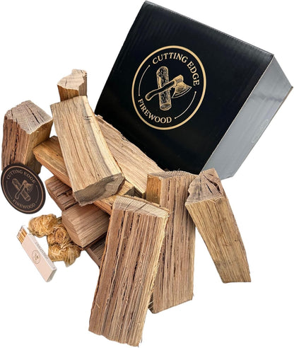 Cutting Edge Firewood Pizza Oven Wood - 8-Inch Splits - Ultra Kiln-Dried Premium Oak Cooking Logs - 10 lb Box for Alfa One, Gozney Dome, Solo Stove and More