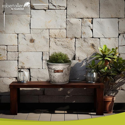 Headwind Vintage Collection - Floral Galvanazied White Wash Planter with Handles – 8 Inch Medium Flower Pots Decorative Plant Indoor – Plant Pots Indoor with Drainage by Robert Allen