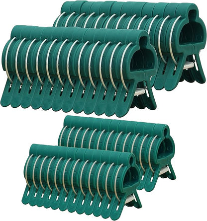 Gardzen 48 Pcs Garden Plant Clips, Plant Support Clips for Securing Stems, Flowers or Climbing Vines to Tomato Cages, Trellis