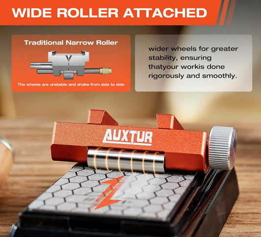 Sharpening Stone with Honing Guide Tool Set for Woodworking,Flattening Stone,Complete Sharpening System Woodworking Tools for Chisel Sharpening and Plane Restoration(guide+stone)