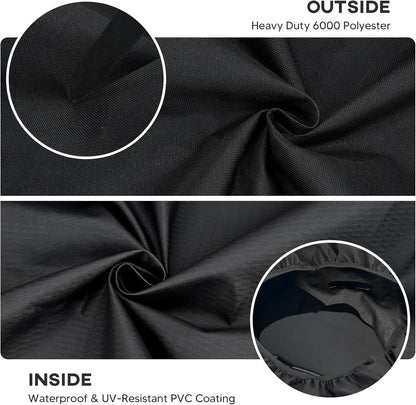 Onlyfire Pizza Oven Cover for Ooni Koda 12, Heavy Duty Waterproof Weather Resistant Dust-Proof Pizza Protective Carry Cover, Black