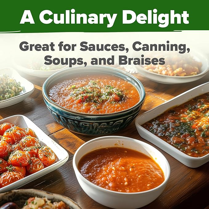 HOME GROWN San Marzano Tomato Seeds – 66 Heirloom, 𝗡𝗢𝗡-𝗚𝗠𝗢, 𝗨𝗦𝗔-𝗦𝗢𝗨𝗥𝗖𝗘𝗗 Seeds – High Germination Tomatoes for Indoor & Outdoor Growing – Classic Paste Variety for Gardeners & Home Use