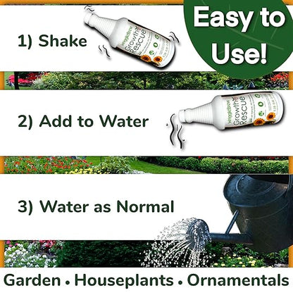 Organic Liquid Fertilizer Concentrate from Worm Castings. Non-toxic, All-Purpose, Plant Food for Gardens, Vegetables, Fruits, Houseplants, Seed Starters, and Ornamentals. (16 Fluid Ounces)