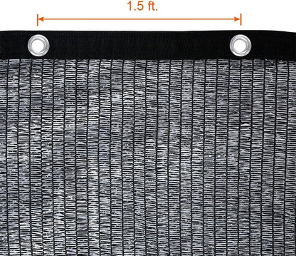 Agfabric 6x12ft Shade Cloth 40% Garden Shades Shade Cloth with Grommets for Garden Patio, Black