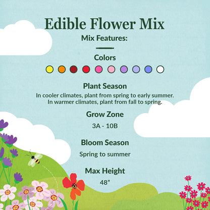 Ferry-Morse Edible Flower Mix Bulk Flower Seeds, 1lb