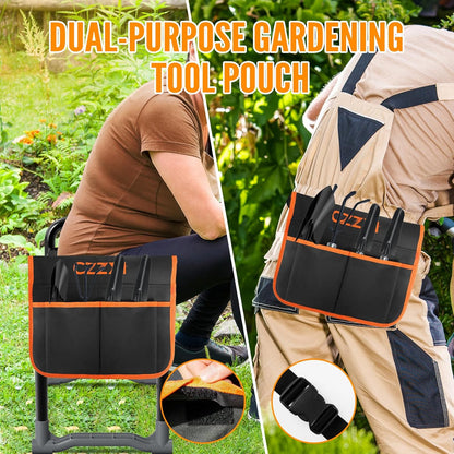 Garden Kneeler and Seat, Wider and Thicker Kneeling Pad Heavy Duty Gardening Stool with Gardening Tool Pouch and Bag, Garden Bench/Chair Gifts for Women, Seniors