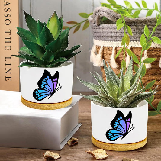Window Garden Butterfly Planter Pots,Butterfly Gifts for Women/Men/Housewarming/Wedding/Festival Birthday Gifts Planter Pots,Outdoors/Indoors,Window Decor,Garden Decor,Yard Decor,Home Decor,Office