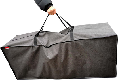 Outdoor Rectangular Cushion storage Bag, Protective Zippered Storage Bags with Handles, 50''L x 13''W x 20''H Dark Grey