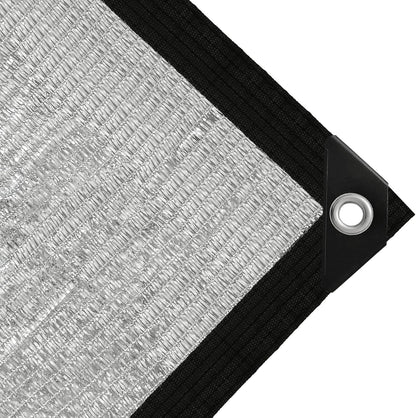 Shade Cloth-80% Aluminum Sunblock Neting,Durable Mesh Tarp with Grommets,Shade Cloth for Garden,Car, Outdoor Pergola,Greenhouse,Chicken Coop and Dog Kennel(Silver)