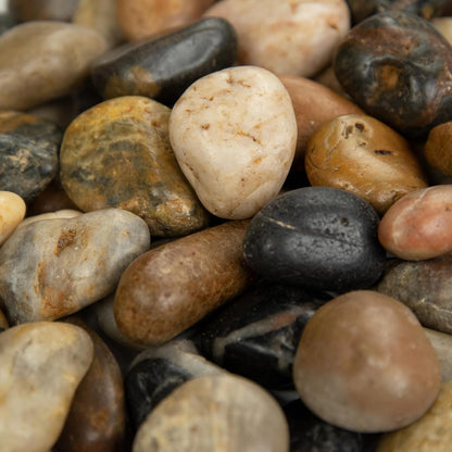 MSI Decorative Polished Mixed Pebbles, 0.7 inch - 1.2 inch, 40 lb. Bag