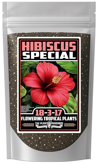 Fertilizer Commercial Grade | Tropical Flower Special 18-3-17 | 3 Pounds | Custom Professional Mix Blend | 90-Day, Buds & Blooms | Balanced NPK Formula for Hibiscus & Orchids | Controlled Release Feed