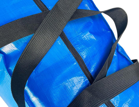 168 Gallon Extra Large Storage Bags, Jumbo Storage Bags, Foldable Big Turquoise Waterproof Storage Bag, 65x30x20inch - 1PACK