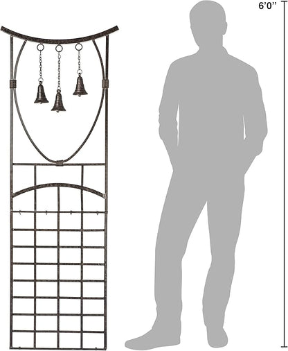 H Potter Trellis for Climbing Plants Wrought Iron Metal Weather Resistant Garden Yard Art