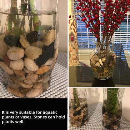 Anothera 18-lb Bulk Bag Pebbles for Plants 1-1.5 ” Aquarium Gravel River Rocks Garden Outdoor Decorative Stones