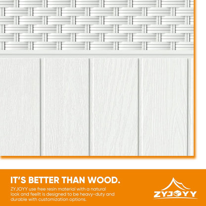 33 Gallon Resin Deck Box, Weatherproof Outdoor Storage Box for Patio, Garden and Yard, Lockable Waterproof Bin for Tools, Cushions, and Accessories, White