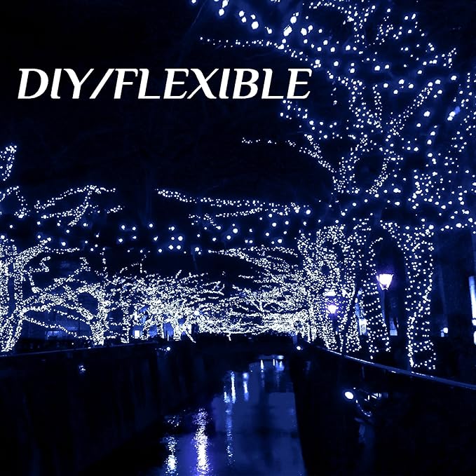 Solar String Lights for Outside, 72Ft 200 LED Solar Fairy Lights with 8 Modes, Solar Powered Fairy Lights Waterproof for Christmas Tree Garden Party Wedding Decor.(Cold White)