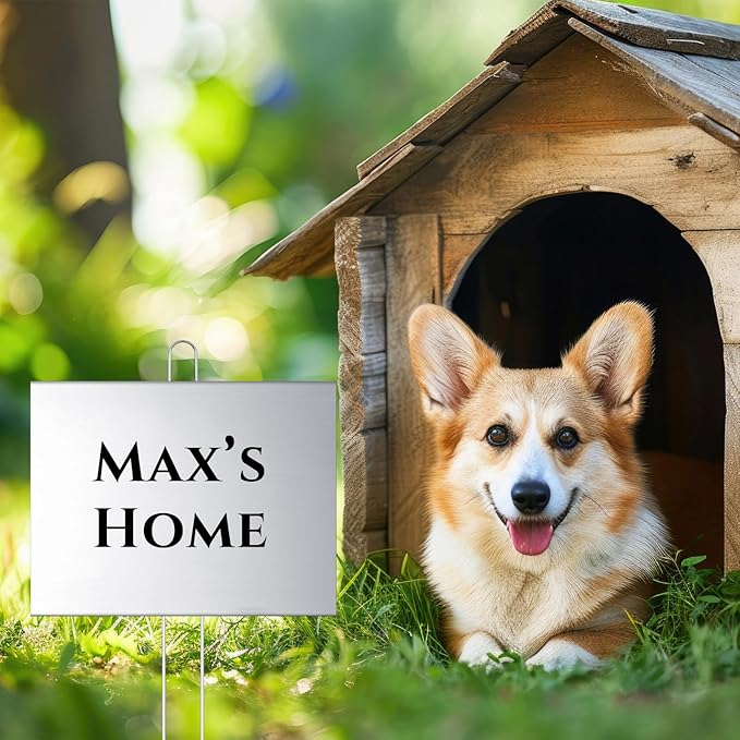 Landhoow 12 Pcs Large Garden Plant Markers Metal Plant Labels Sign 6'' x 8'' with 13'' Stake Weatherproof Waterproof Garden Sign for Outdoor Seedlings Herbs Vegetable Greenhouse, Gold