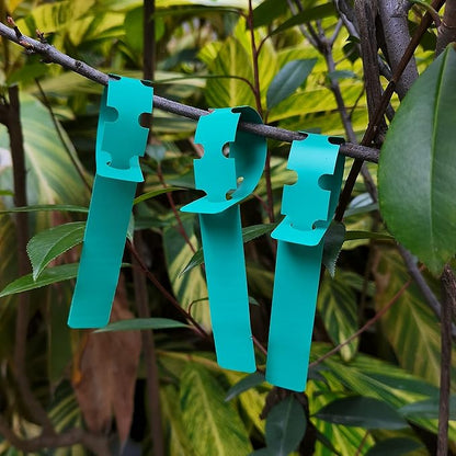 200 Pcs Green Plastic Plant Tags with a Marker Pen, Wrap Around Hanging Tree Tags Nursery Garden Labels Waterproof Nursery Garden Stakes, 2x20cm