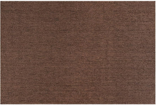 CAMILSON Easy Jute Rug 2x3, Indoor Outdoor Brown Color Fiber Area Rugs for Living Room and Kitchen Rug, Solid Boho Woven Design, Easy-Cleaning, Washable Outside Carpet Alfombras (2 x 3)