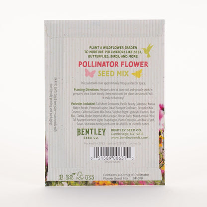 Bentley Make Everyday Earth Day 2025, Pollinator Flower Mix Seeds, All Favor Seed Packets, 25 Count