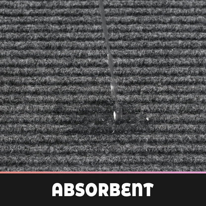 Profile Rubber Door Mat, 72x48inch, Heavy Duty, Entrance Doormat, Indoor and Outdoor, Waterproof, Easy Clean Shoe Scraper, Home Rug Welcome Mats for Entryway, Patio, Porch(Light Grey)