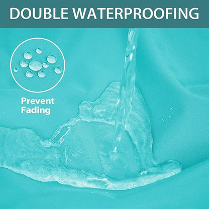 Outdoor Bench Cushions 42 x 18 x 3 Inch with Ties, Thick Waterproof Porch Swing Cushions for Patio Furniture Chair Pad, Seat Sofa Garden Replacement Cushion Sponge Filling