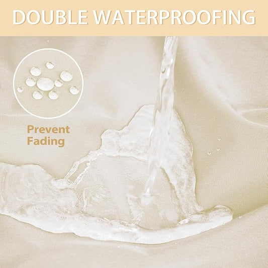 Outdoor Bench Cushion 42 x 18 x 3 Inch with Ties, Thick Waterproof Porch Swing Cushions for Patio Furniture Chair Pad, Seat Sofa Garden Replacement Cushion Sponge Filling