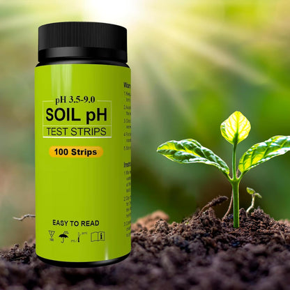 Sper Scientific 310007 Soil pH Test Strips - Quick and Accurate Testing for Home Gardening, Farming & Landscaping - Measures pH 3.5 to 9.0-100 Easy-to-Use Strips for Optimal Plant Growth