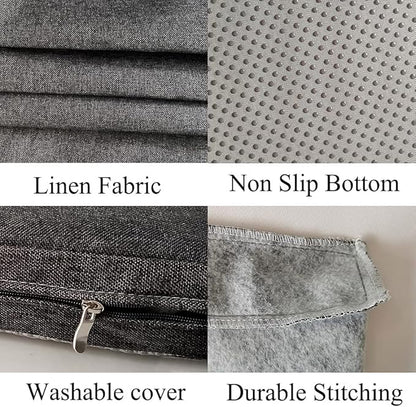 Bench Seat Memory Foam Chair Pads Non-Slip Rubber Back Indoor Swing/Settee Cushion 34 x 16 inch