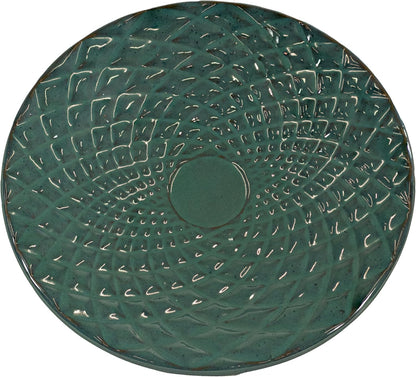 Sunnydaze Rennes Outdoor Ceramic Bird Bath - 22.5" H - UV- and Frost-Resistant - Glazed Bowl and Pedestal with Turquoise Finish