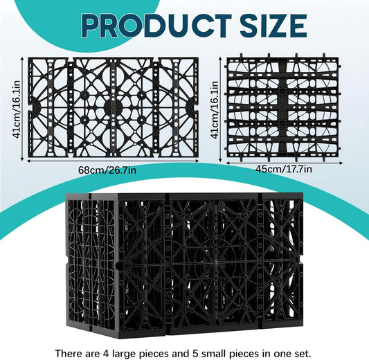 2 Pack 33 Gallon Water Storage Module Block System Water Garden Matrix Block for Pond Free Waterfalls Disappearing Waterfall or Fountain Features