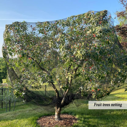 Junflying Bird Netting for Chicken Coop, 1 Inch Mesh 50x50 Ft Strong Woven Poultry Netting for Chicken Run Roof Cover, Against Bird Hawk Small Animals, Protect Strawberry Plant Fruit Tree Vegetable