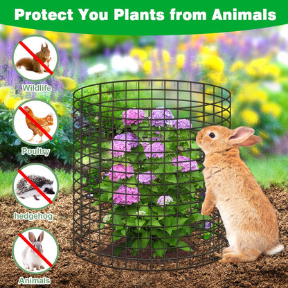 10 Pcs 11.8"x 11.8"/11.8"x 19.6" Available Chicken Wire Cloches for Plants, Plant Protector from Animal, Garden Covers Netting Iron Wire Mesh to Protect Plants Vegetables from Rabbit Squirrel Chicken